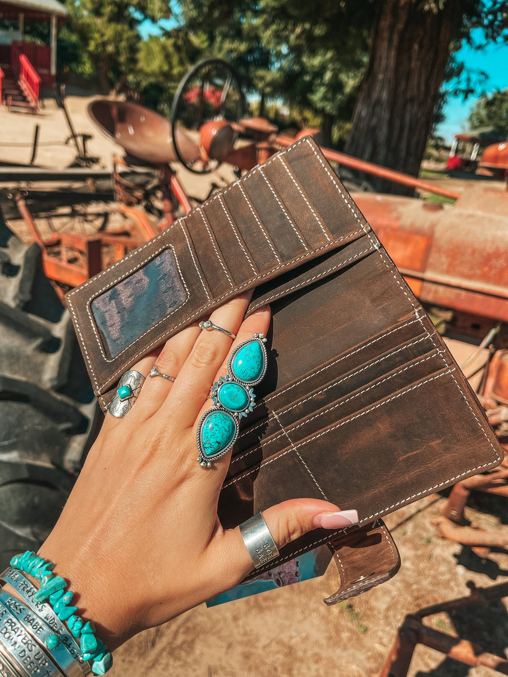 Haute Southern Hyde The Lancaster Wallet a Haute Southern Hyde by Beth Marie Exclusive — Haute Southern Hyde branding close-up