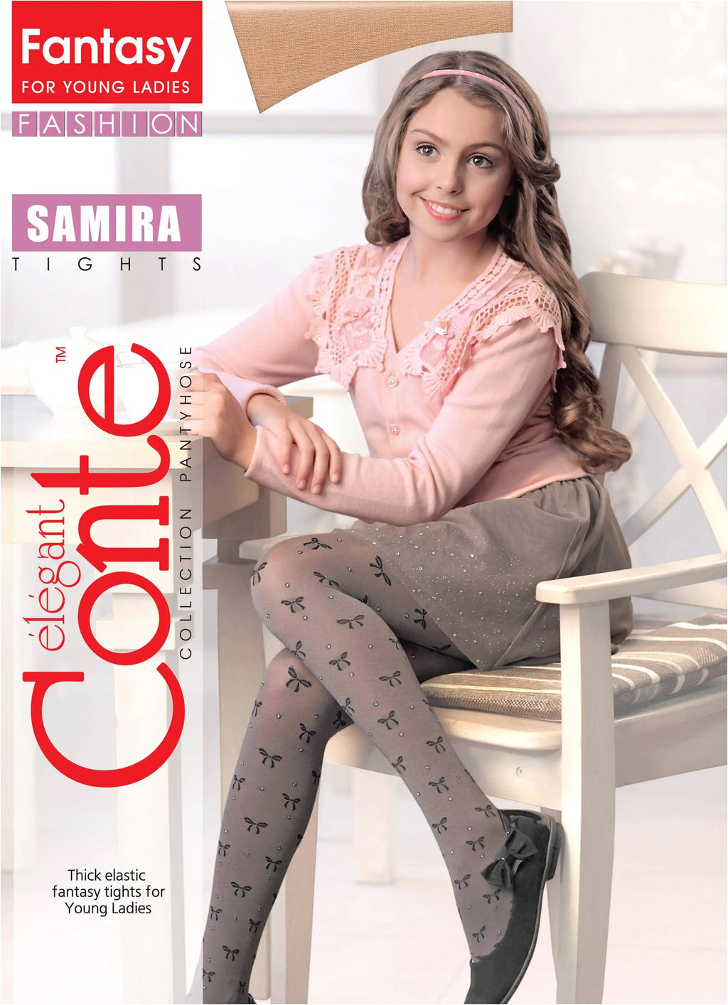 TheRanok.com Conte Tights for girls - Samira 50 Den — flat-lay composition