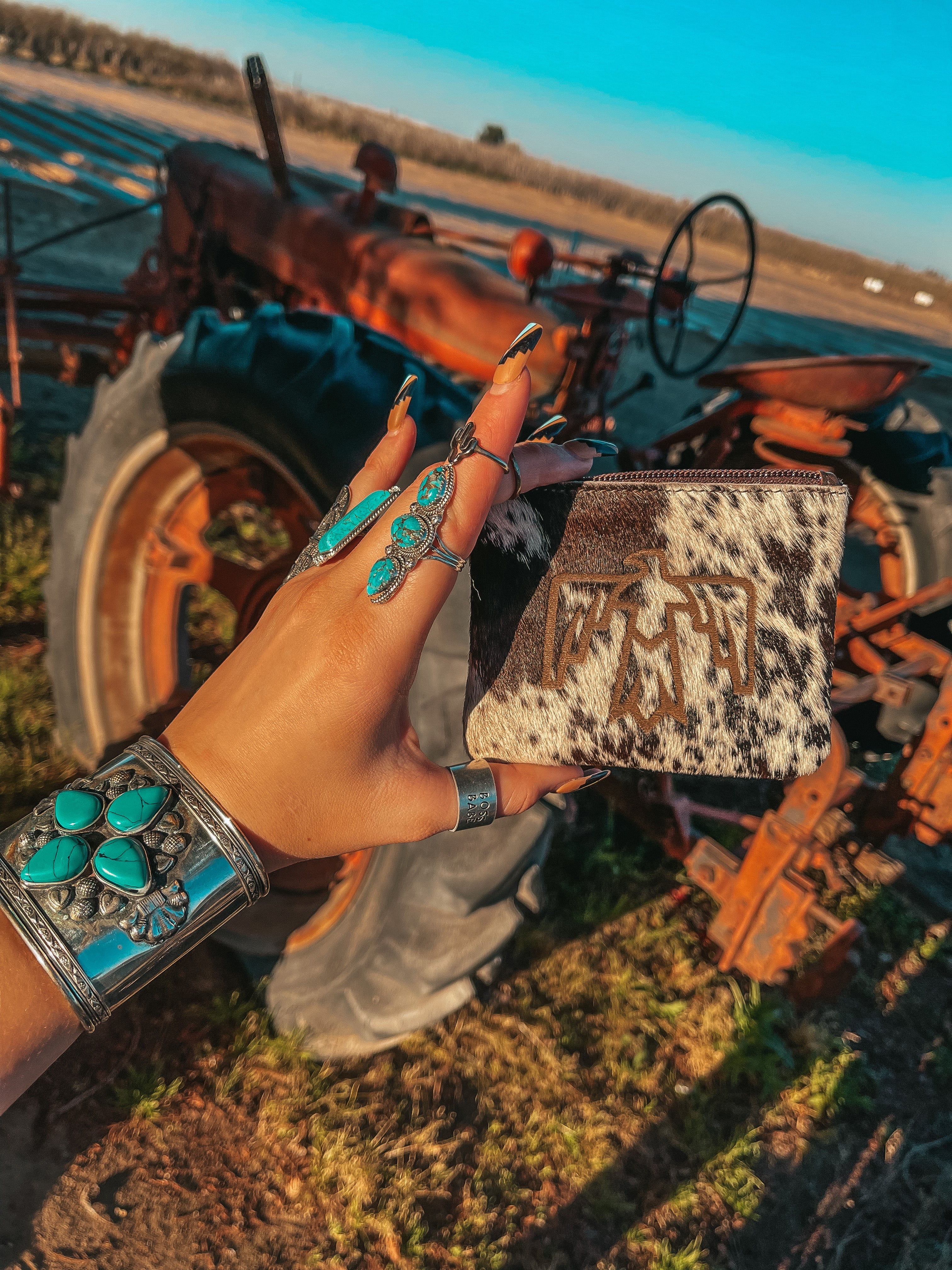 Haute Southern Hyde Thunderbird’ n Go Pouch by Beth Marie — Haute Southern Hyde branding close-up