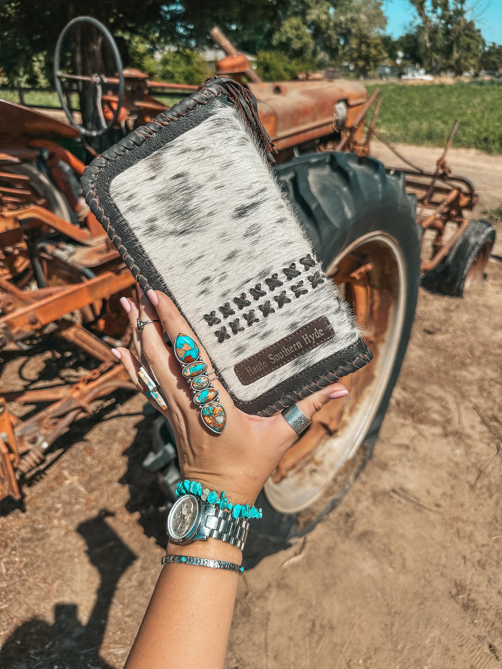 Haute Southern Hyde The Wesson (Brown Leather) Wallet a Haute Southern Hyde by Beth Marie Exclusive — lifestyle context