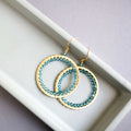 PARKEN JEWELRY PARKEN JEWELRY London Blue Quartz Halo Earrings — main product shot