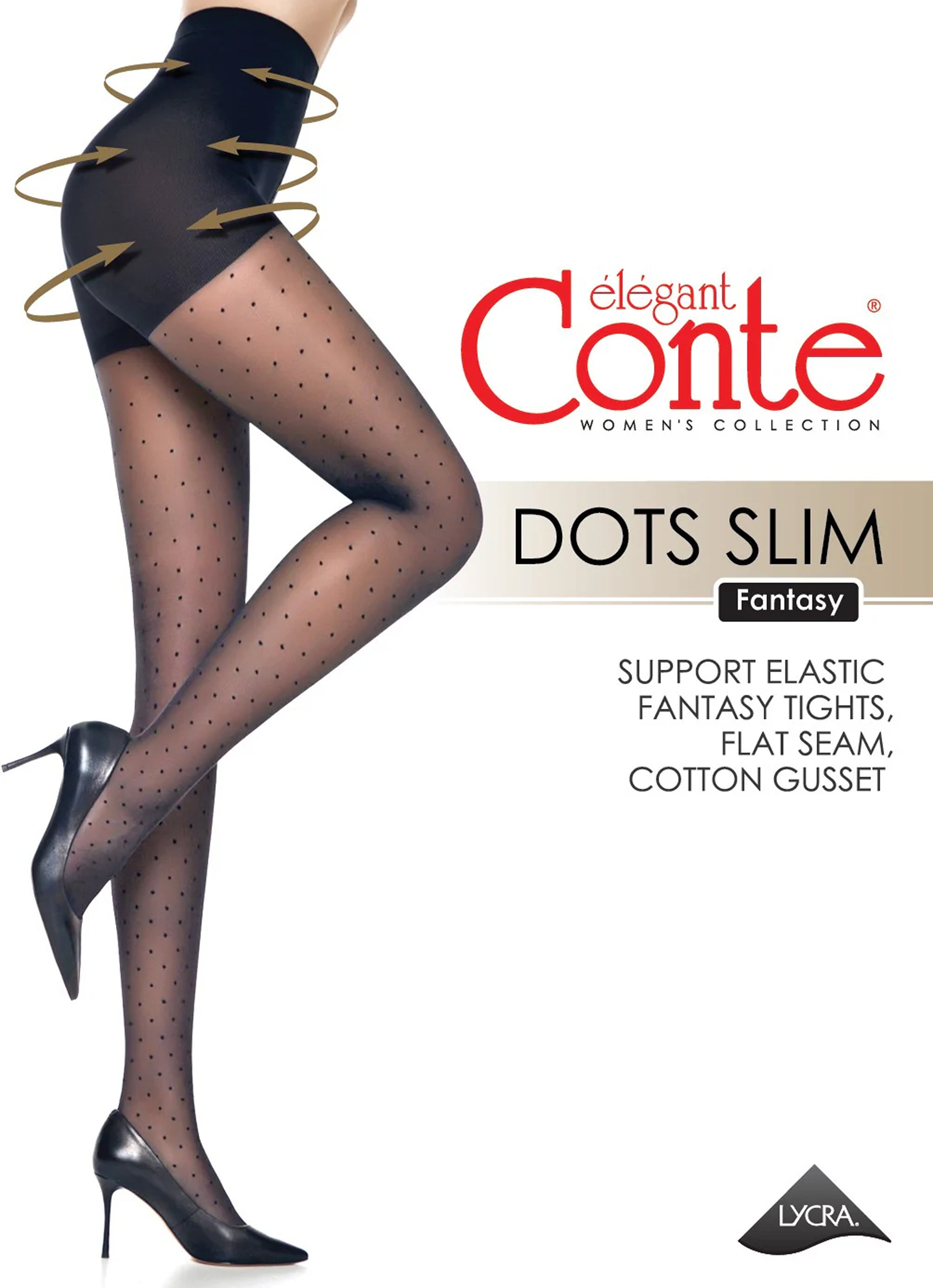TheRanok.com Fantasy Tights Conte Dots Slim - Shaping Shorts — alternative angle
