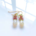 PARKEN JEWELRY White Chalcedony Pastel Gemstone Earrings — main product shot