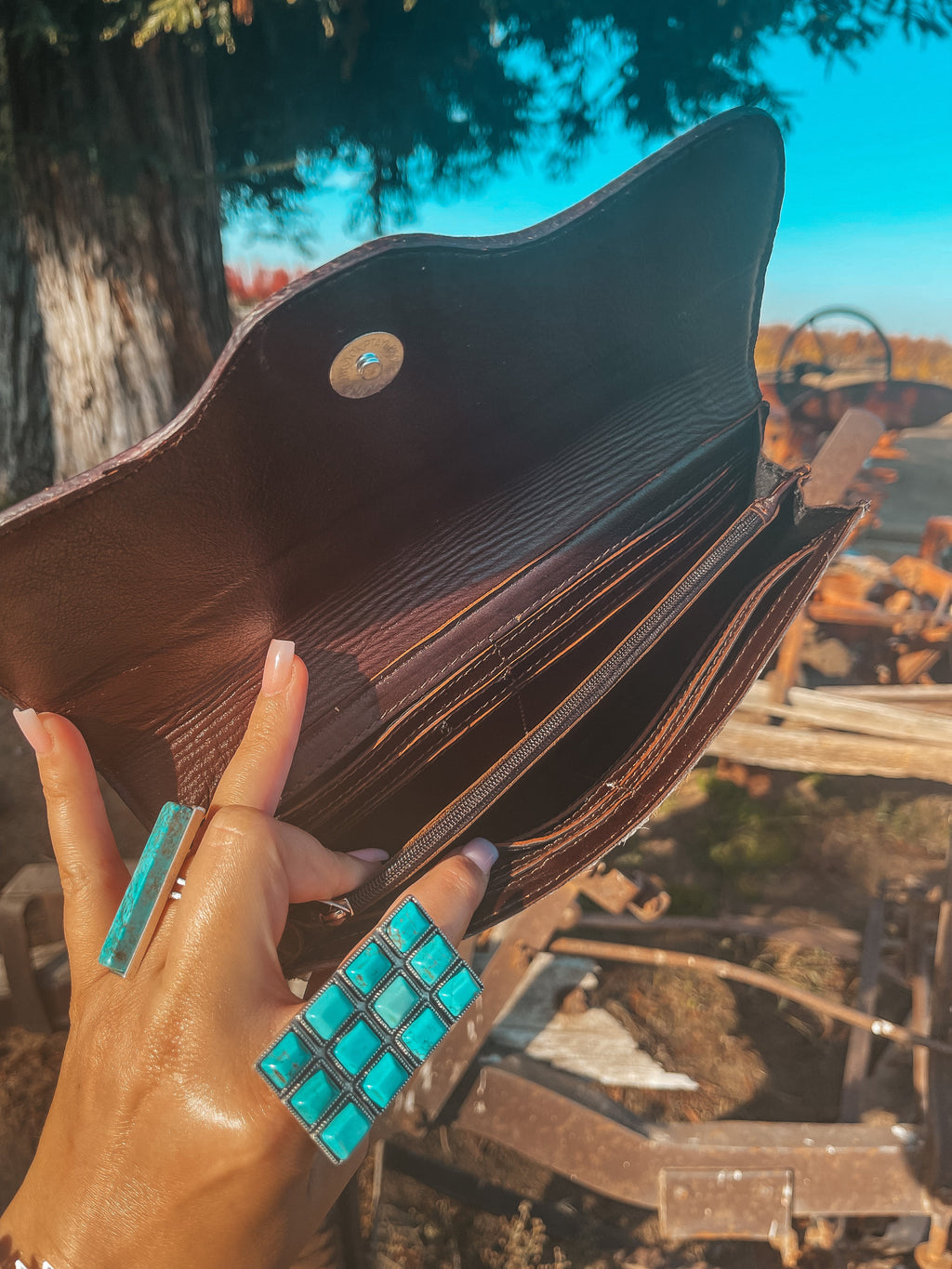 Haute Southern Hyde The Smoking Gun Wallet a Haute Southern Hyde by Beth Marie Exclusive — lifestyle worn / used context