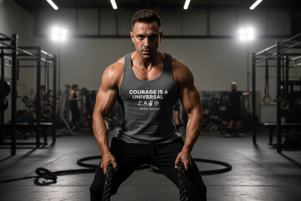 Tristan’s Treehouse Courage is a Universal Language – Tank Top — main product shot