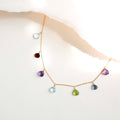 PARKEN JEWELRY PARKEN JEWELRY Gold Rainbow Sparkler Necklace — main product shot