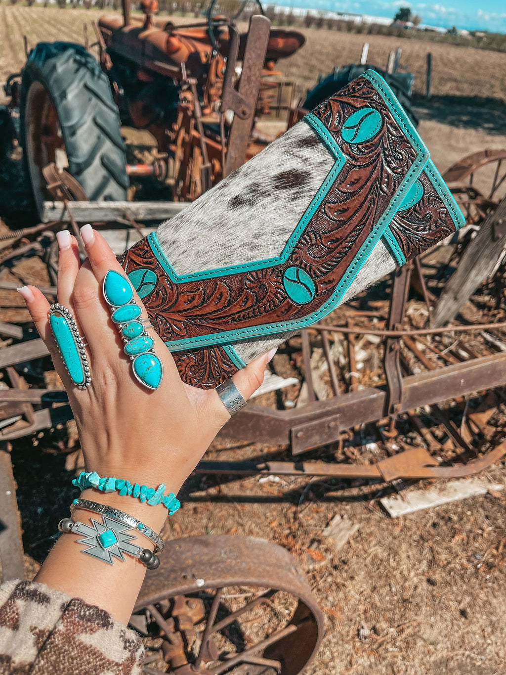 Haute Southern Hyde Turquoise Vibes Wallet a Haute Southern Hyde by Beth Marie Exclusive — alternative angle