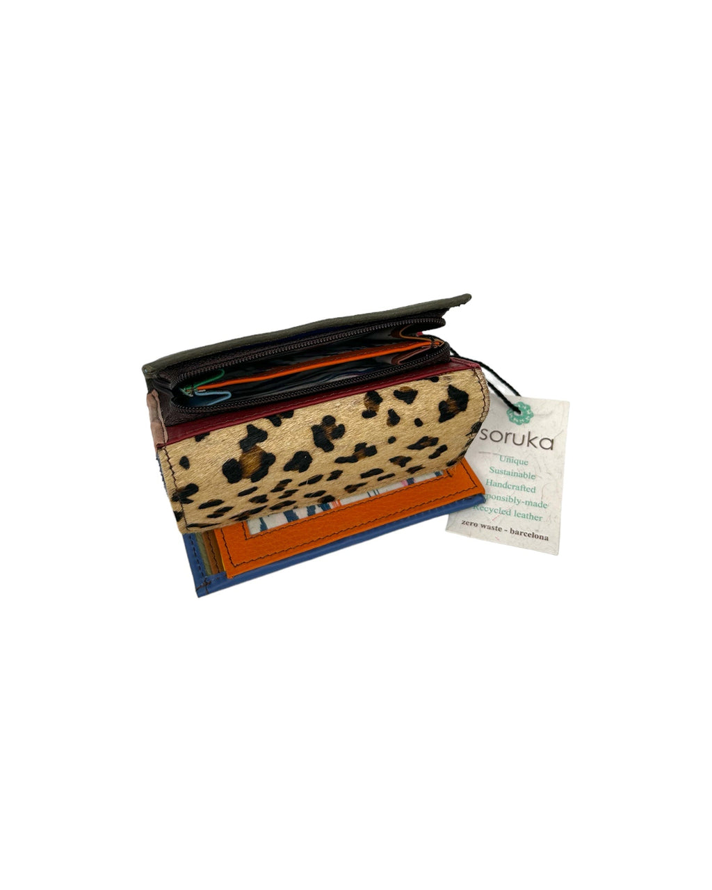 KADOU BOUTIQUE Soruka Rings Wallet - Print — fabric or material detail