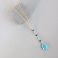 PARKEN JEWELRY PARKEN JEWELRY Blue Chalcedony Yoga Pendant — main product shot