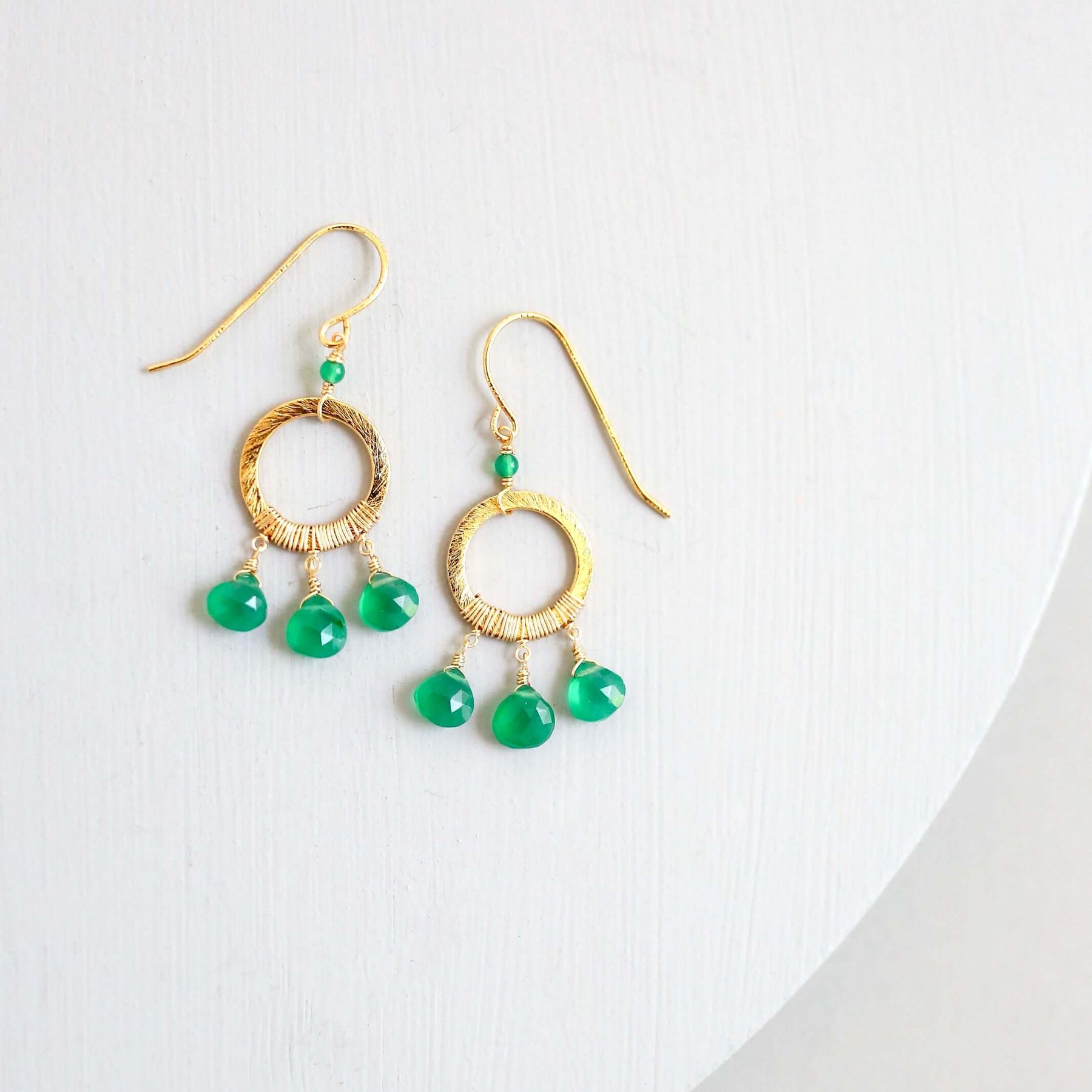 Green Earrings