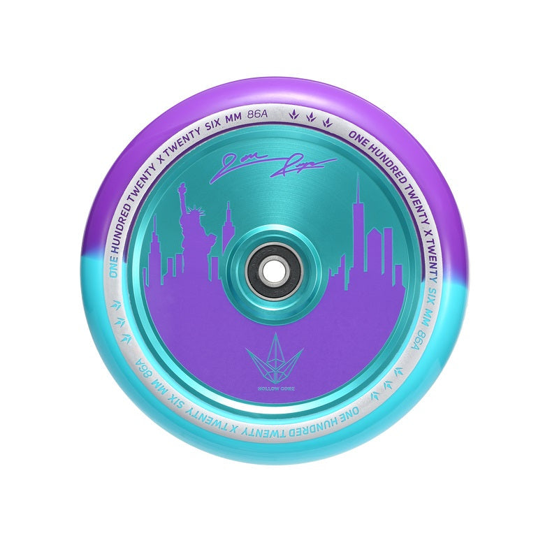 Envy Hollowcore Jon Reyes Signature Wheel 120mm - Purple/Teal (Pair) by Skates USA