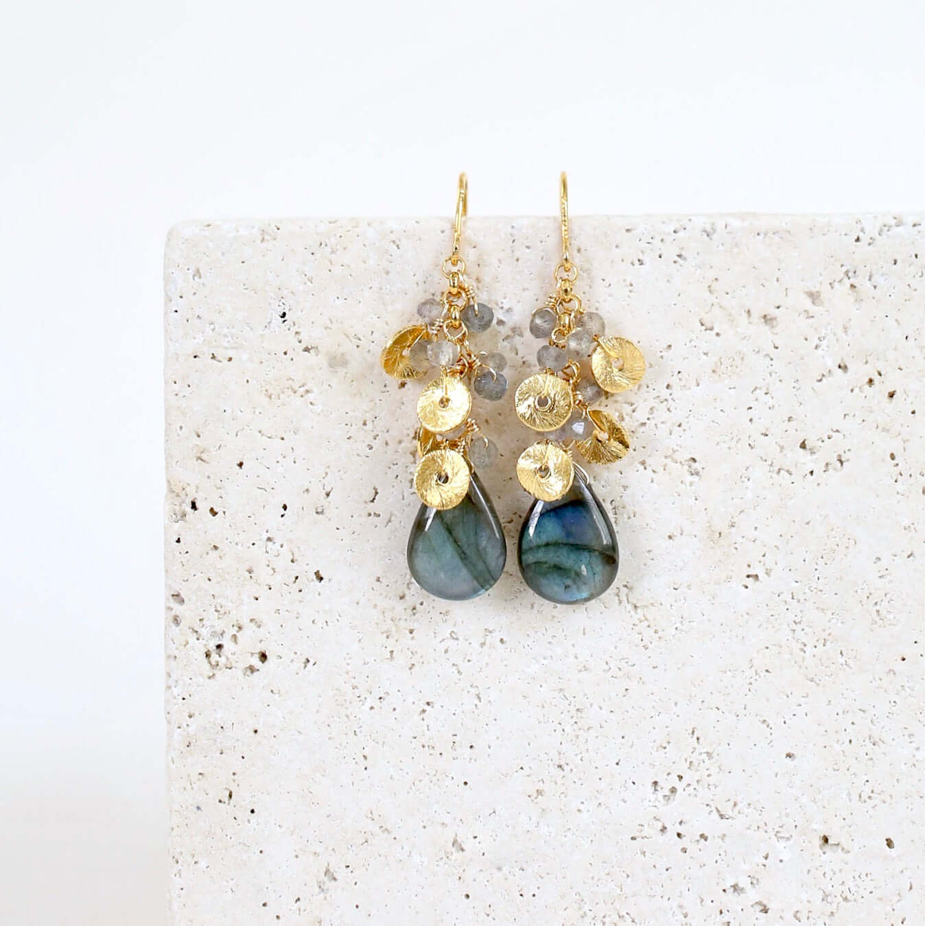 PARKEN JEWELRY PARKEN JEWELRY Labradorite Aurora Earrings — main product shot