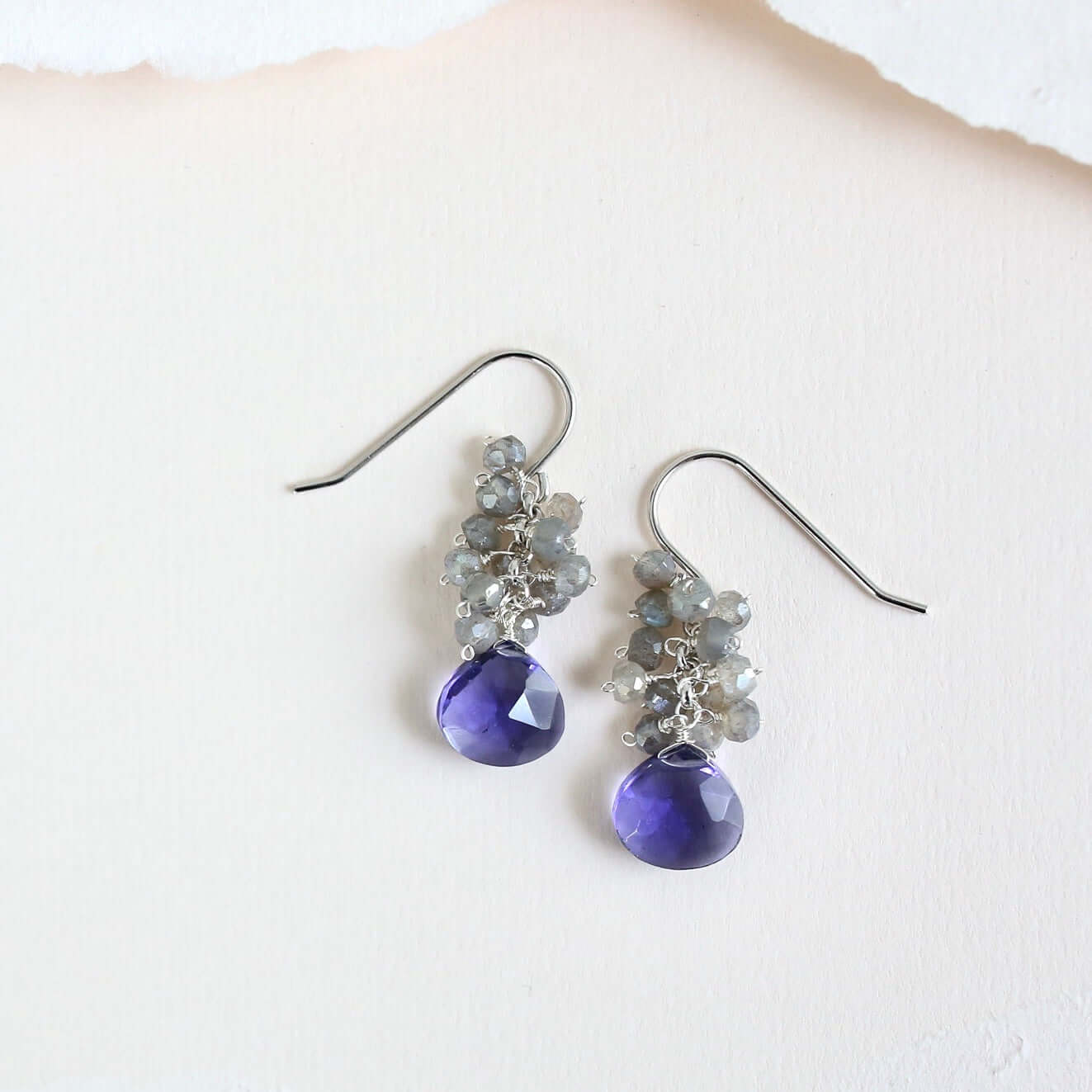 PARKEN JEWELRY PARKEN JEWELRY Tanzanite Quartz Silver Drop Earrings — main product shot