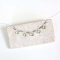 PARKEN JEWELRY PARKEN JEWELRY Green Amethyst Silver Sparkler Necklace — main product shot