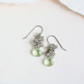 PARKEN JEWELRY PARKEN JEWELRY Green Amethyst Silver Drop Earrings — main product shot