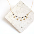 PARKEN JEWELRY PARKEN JEWELRY Black Spinel Mini Chain Loop Necklace — main product shot