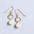 PARKEN JEWELRY The Airie Earring - White Chalcedony Gold — main product shot