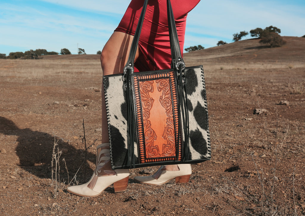 Haute Southern Hyde Luxe Cowgirl Tote a Haute Southern Hyde by Beth Marie Exclusive — construction detail