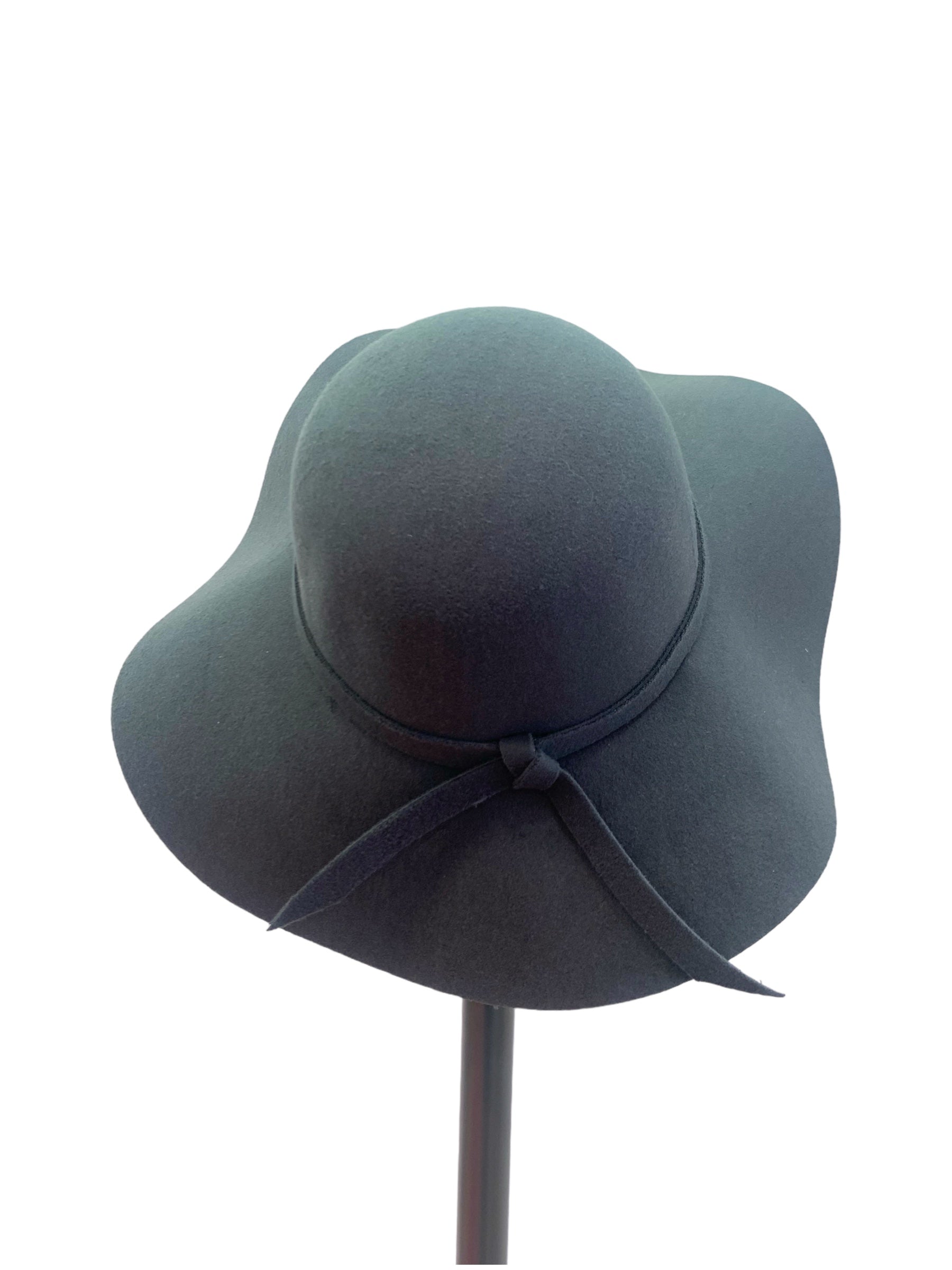 KADOU BOUTIQUE Felt Wide Brim Hat — alternative angle
