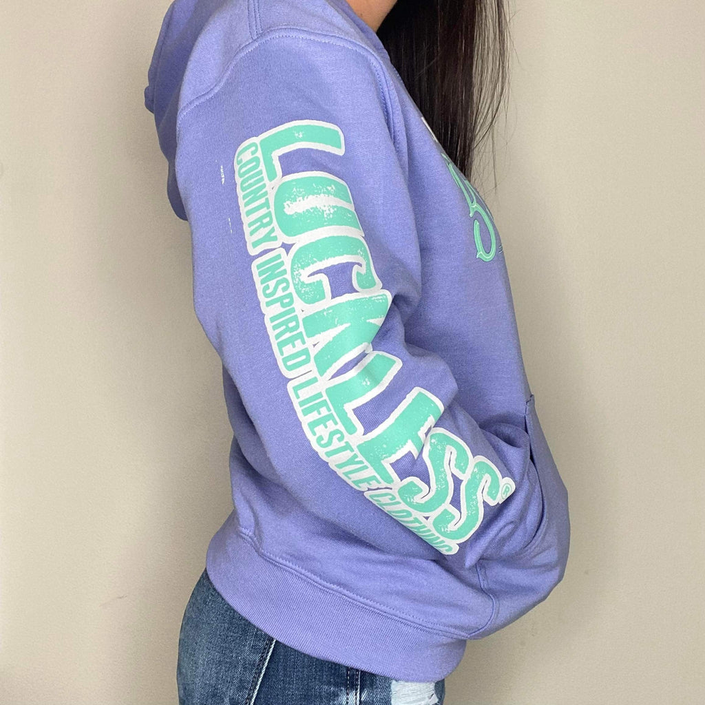 Luckless Outfitters Sounds Like Bullshit To Me Hoodie — back view