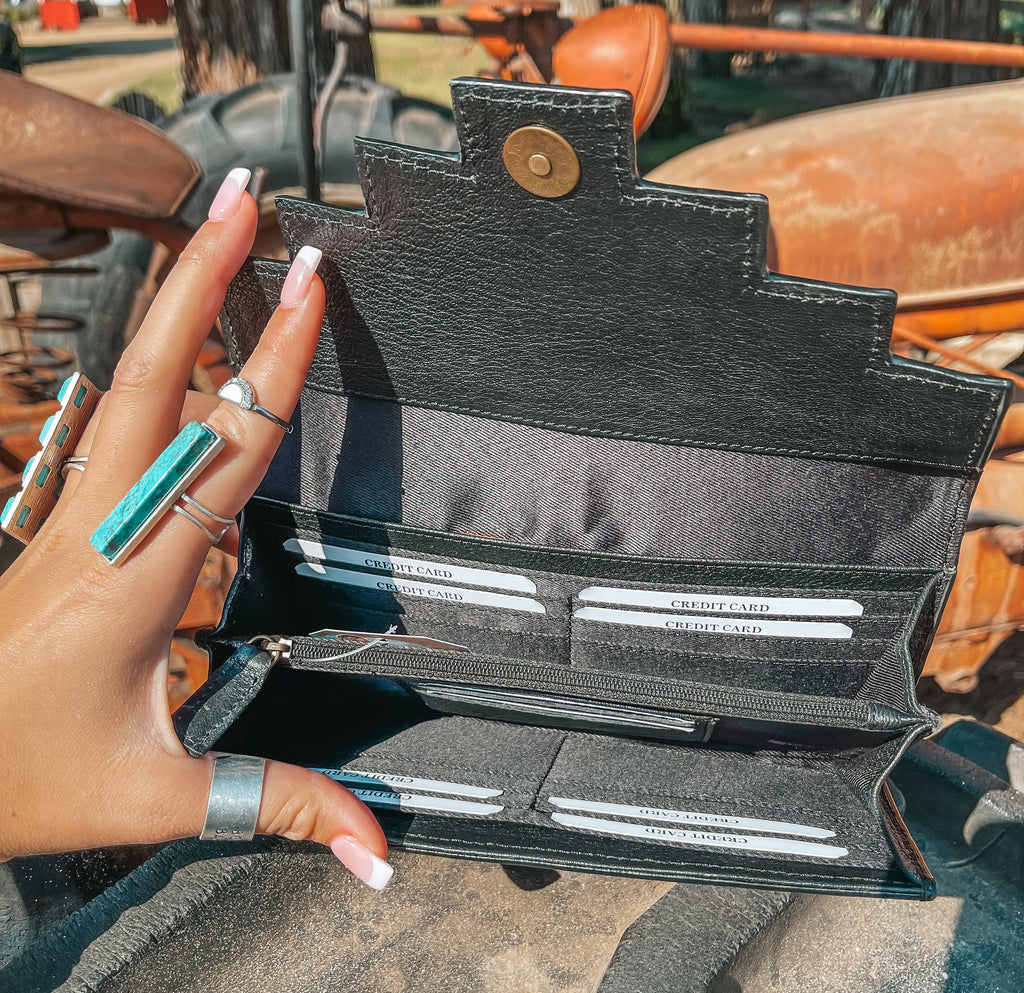 Haute Southern Hyde The Darlene Wallet a Haute Southern Hyde — lifestyle worn / used context