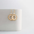 PARKEN JEWELRY Pearl Mini Halo Earrings — main product shot