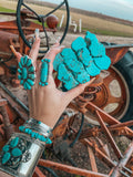 Haute Southern Hyde Turquoise Natural Stone Belt Buckle — main product shot