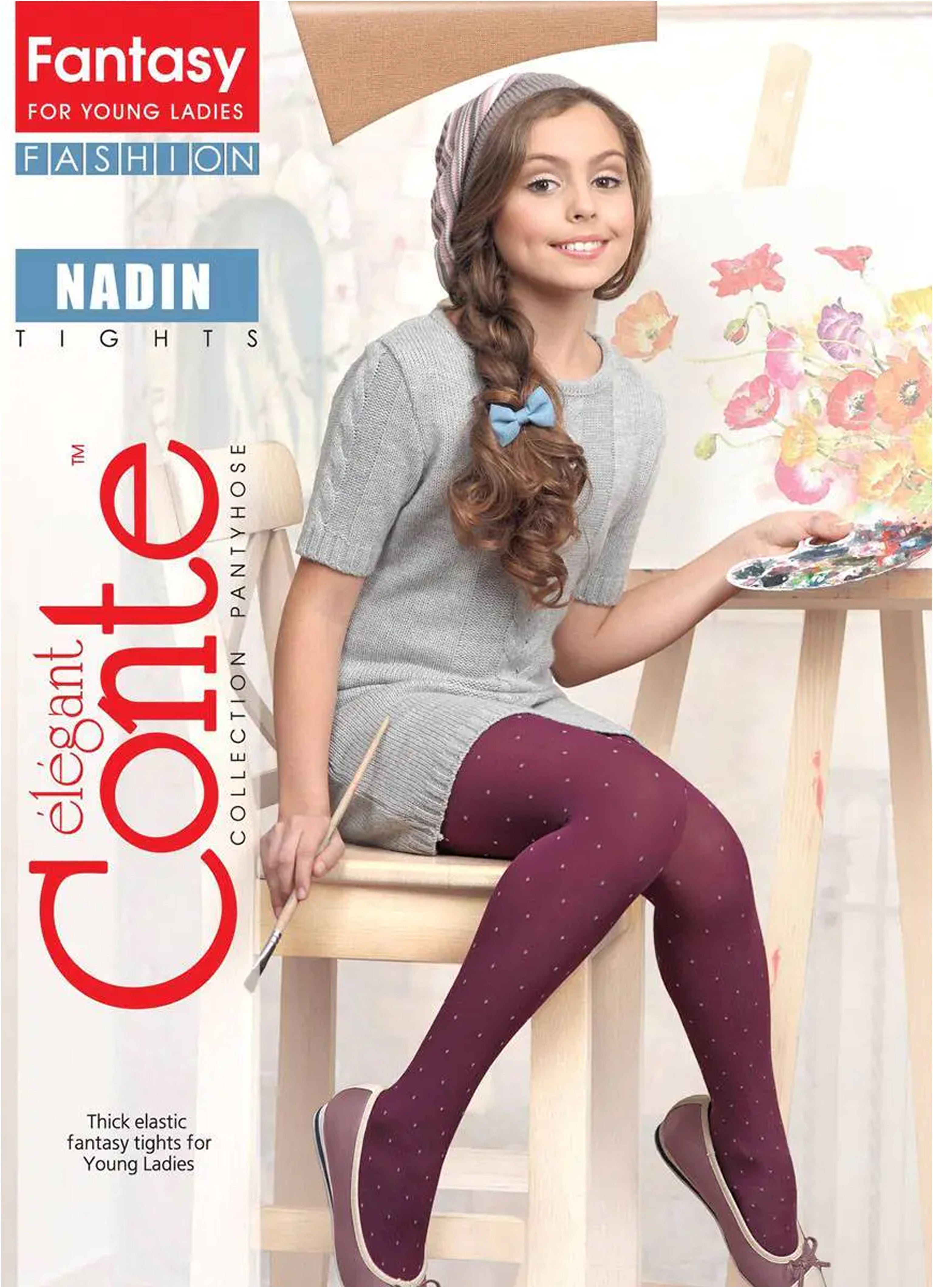 TheRanok.com Conte Tights for girls - Nadin 50 Den — size reference