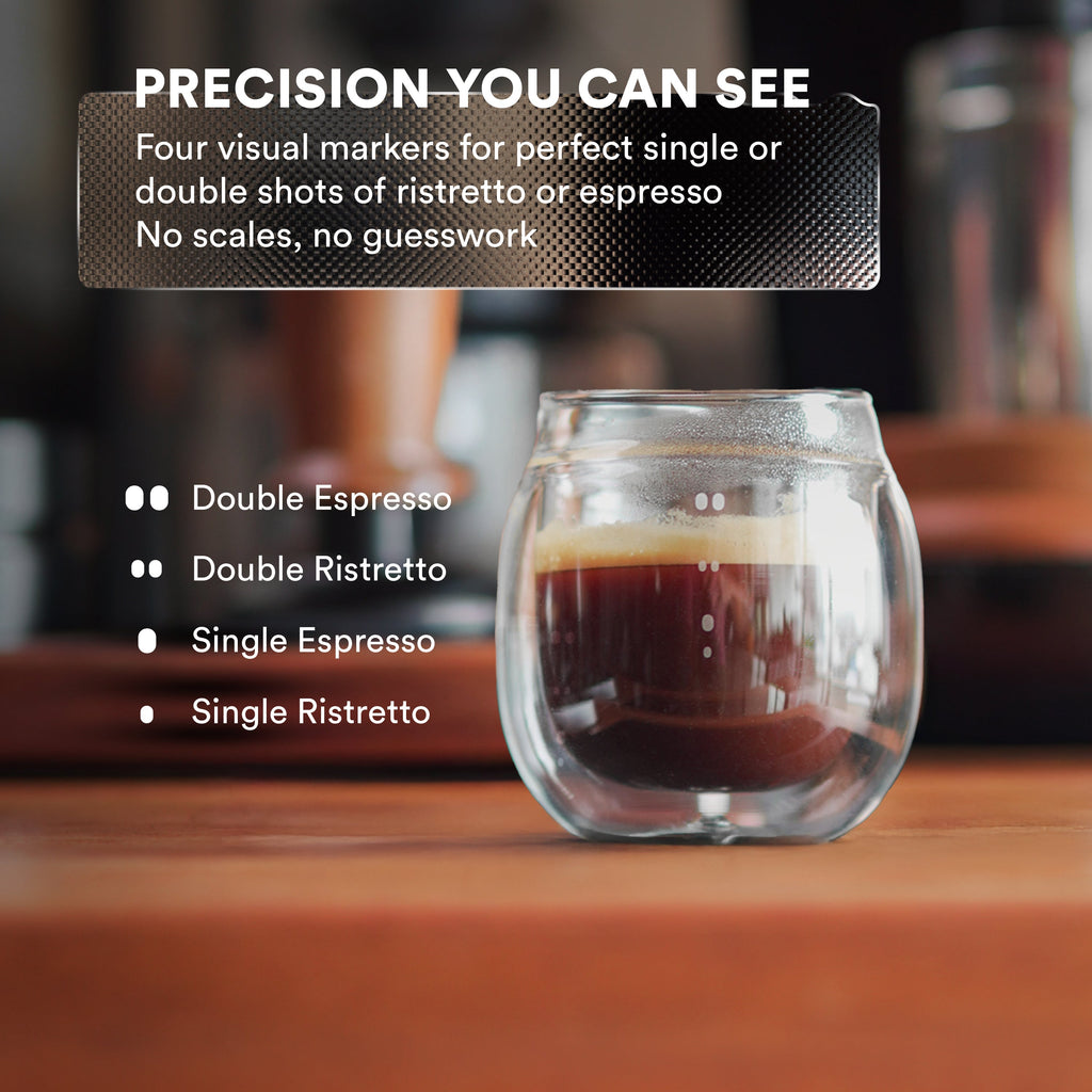 Double Wall Espresso Pouring Glass (Set of 2) – Ovalware, view 2
