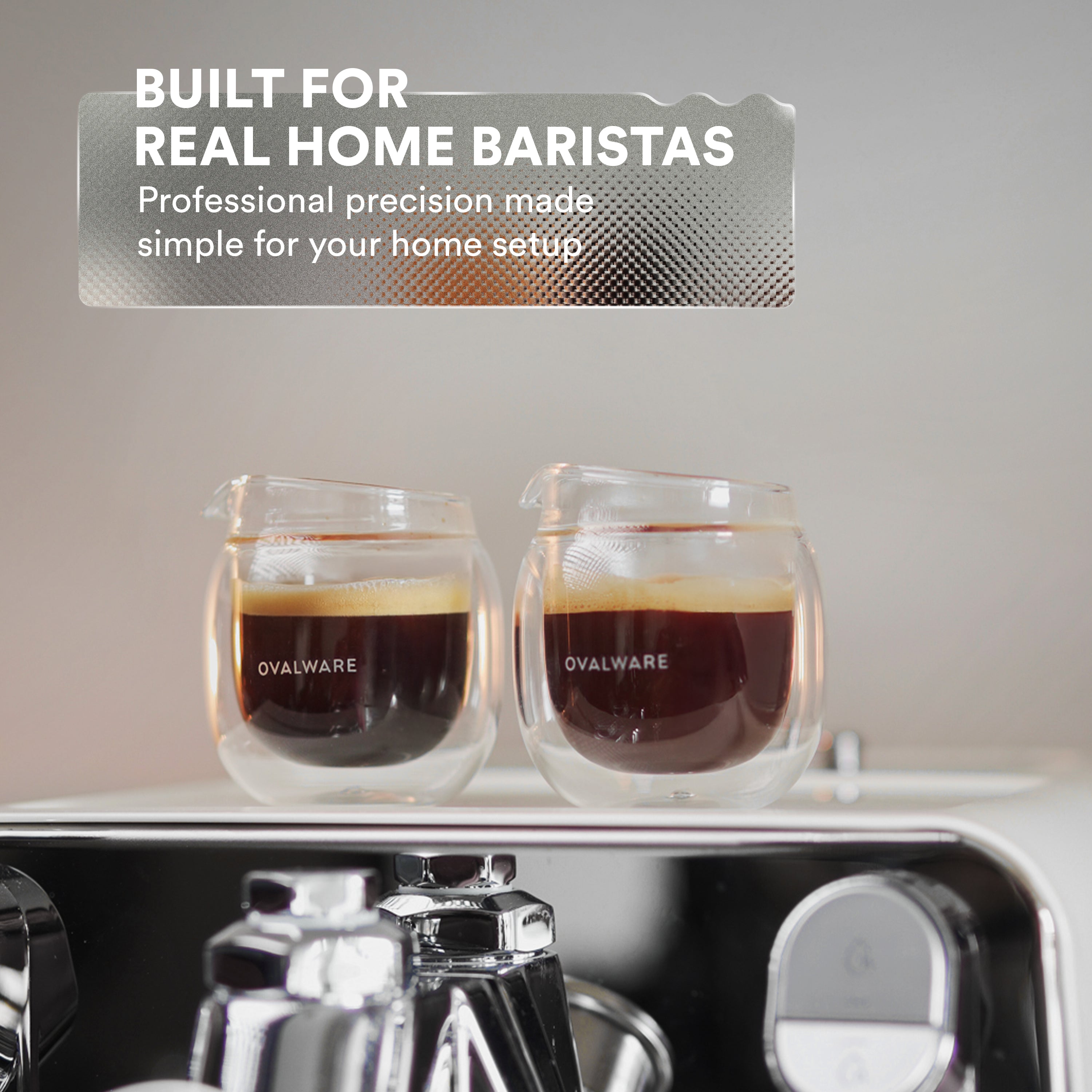 Double Wall Espresso Pouring Glass (Set of 2) – Ovalware, view 6