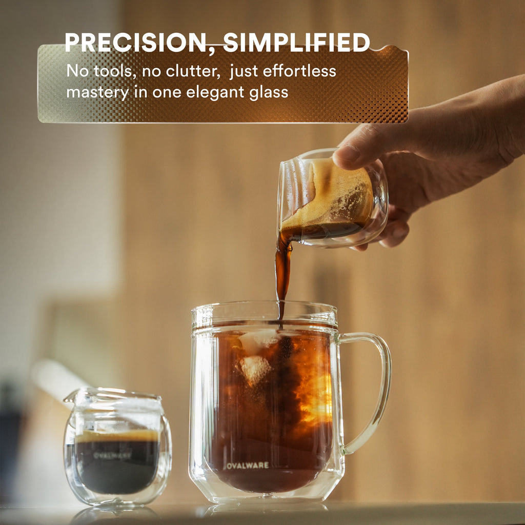 Double Wall Espresso Pouring Glass (Set of 2) – Ovalware, view 8
