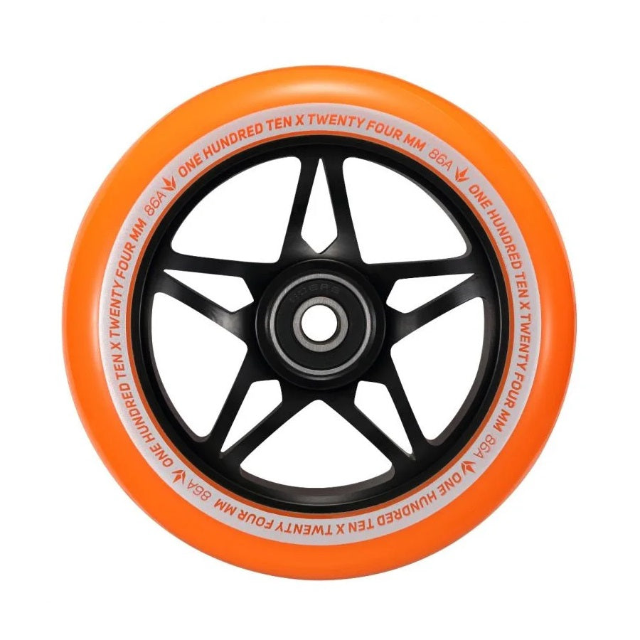 Envy S3 Scooter Wheel 110mm - Black/Orange (Pair) by Skates USA
