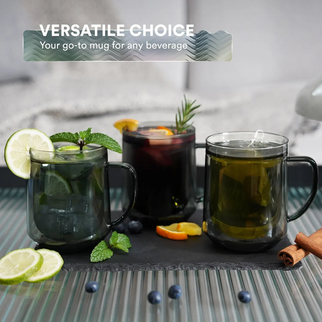 Double Wall Mug - 500ml/17oz (Set of 2) – Ovalware, view 9
