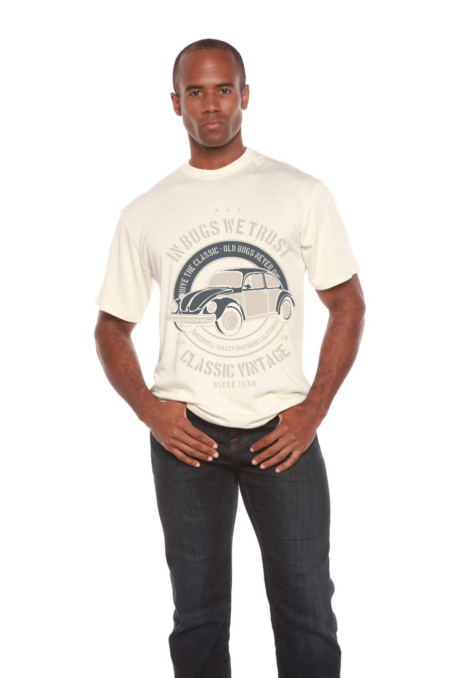 Spun Bamboo In Bugs We Men's Bamboo Viscose/Organic Cotton Short Sleeve Graphic T-Shirt — packaging