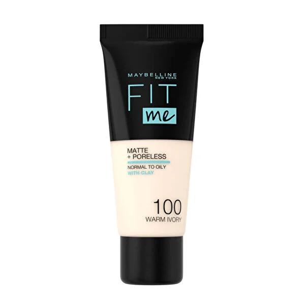 Maybelline Fit Me Foundation - Natural Matte Finish, 20 Shades Available, Lightweight & Clay-Infused for Women