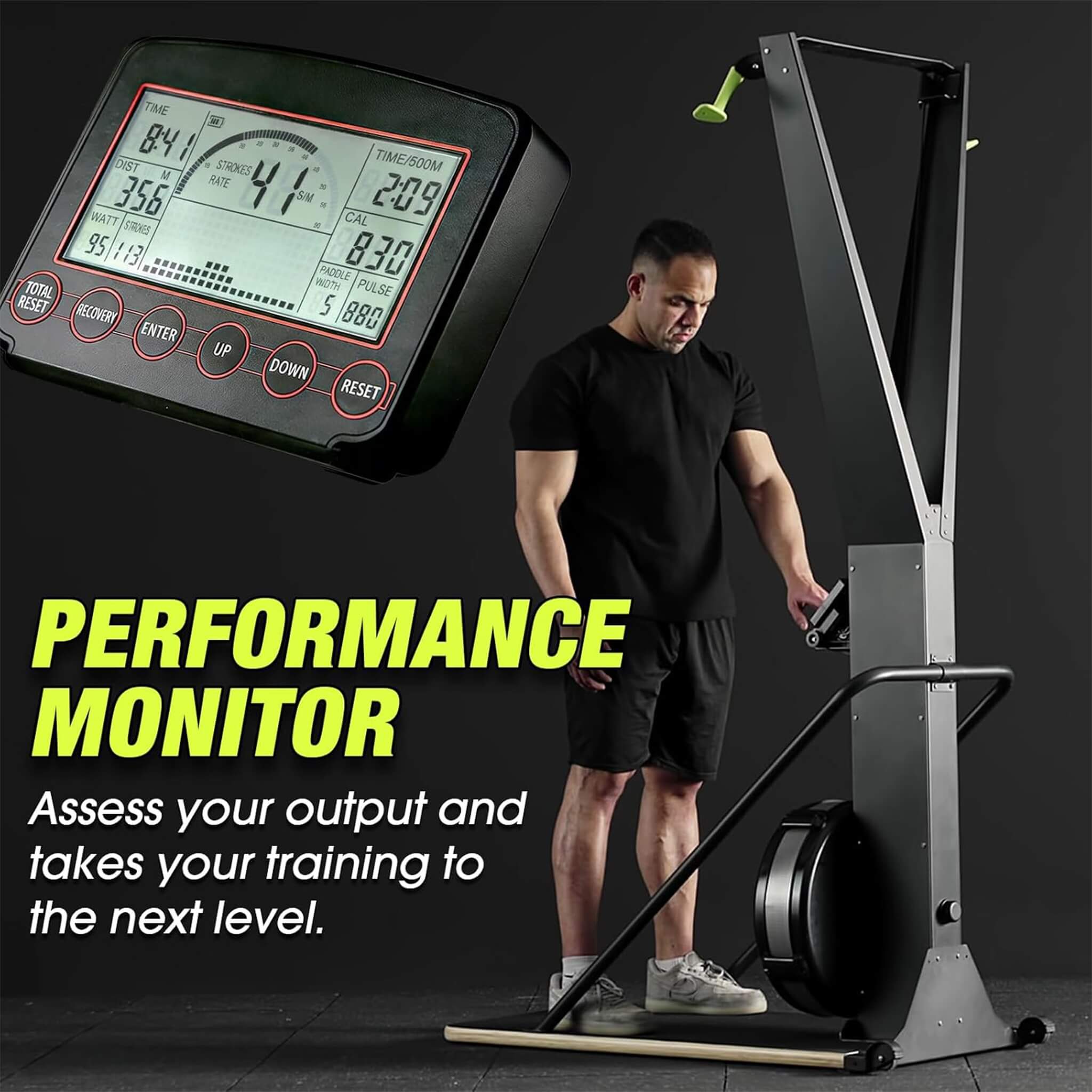Rovix Premium Indoor Aerobic Ski Glider Training Exercise Gym Machine (SAK19564) – SAKSBY WHOLESALE, view 6