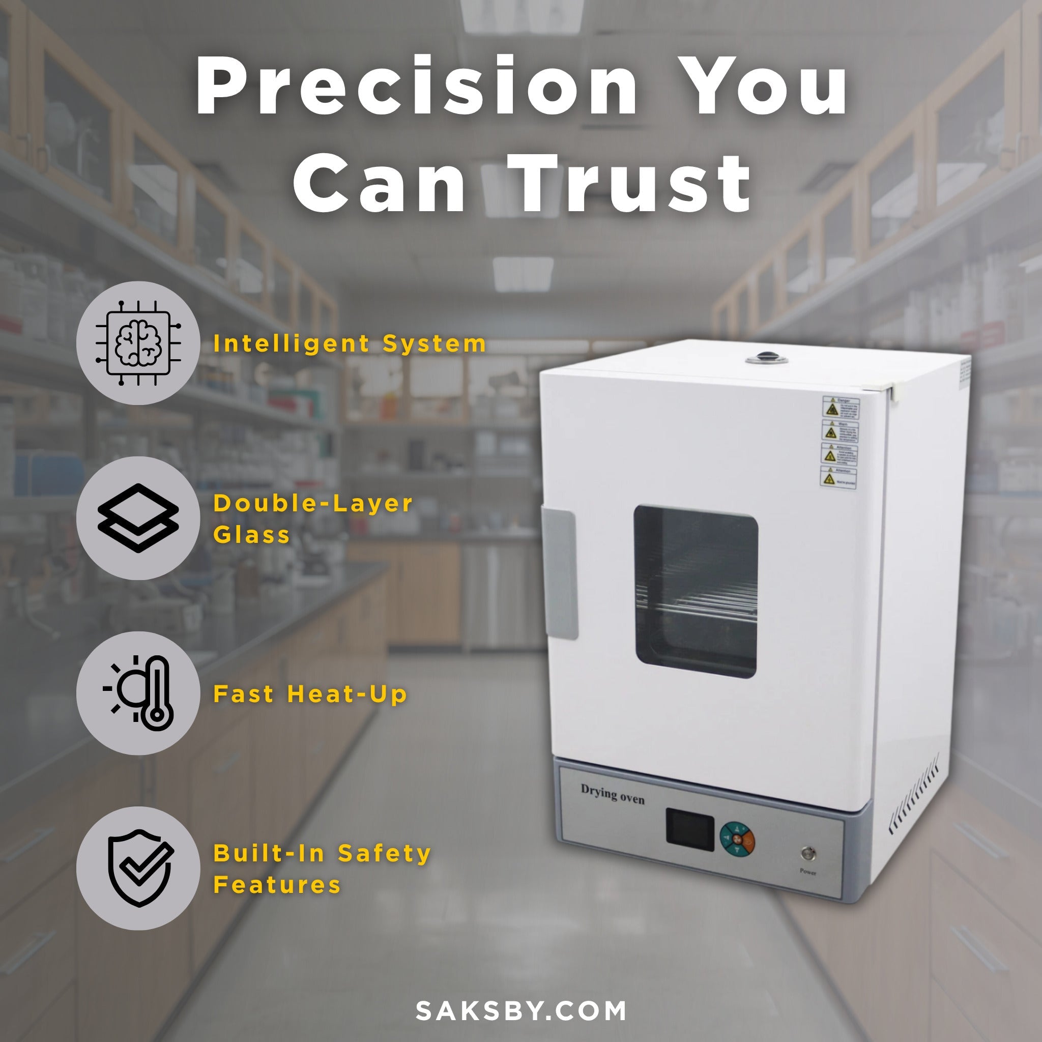 72L Industrial Laboratory 110V Digital Forced Air Convection Drying Oven (SAK23790) – SAKSBY WHOLESALE, view 5