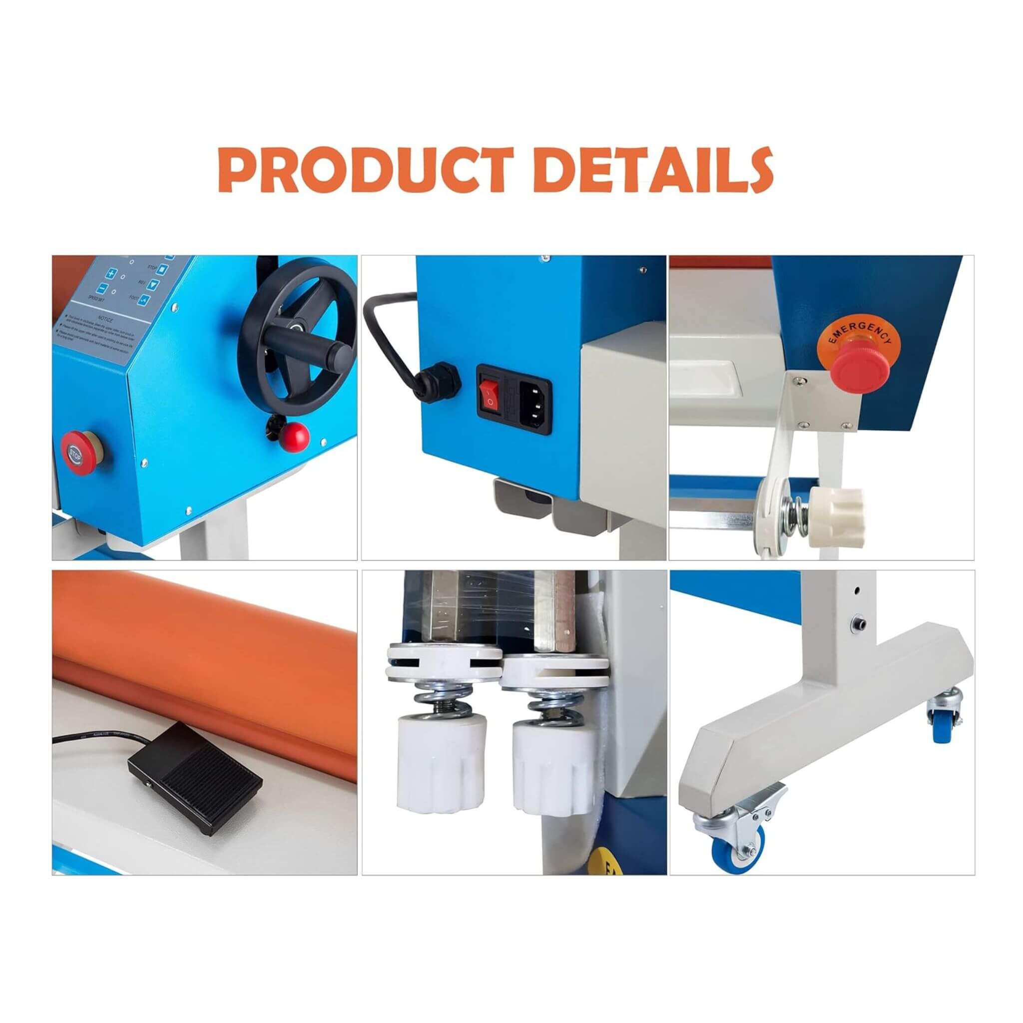 Heavy-Duty Industrial 110V Laminating Machine With Holder Rod (SAK68035) – SAKSBY WHOLESALE, view 8