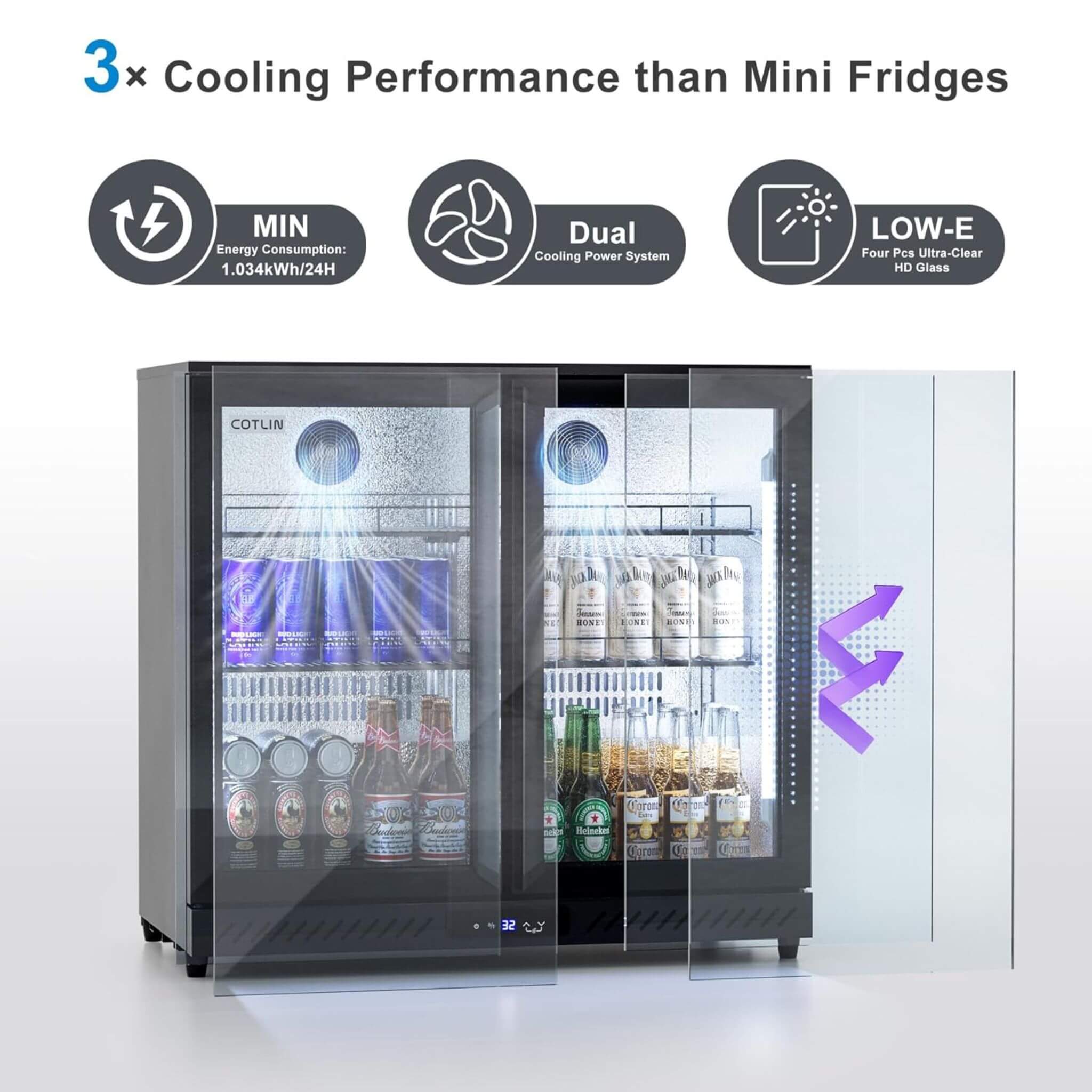 Industrial Freestanding Undercounter Beverage Refrigerator (SAK84019) – SAKSBY WHOLESALE, view 8