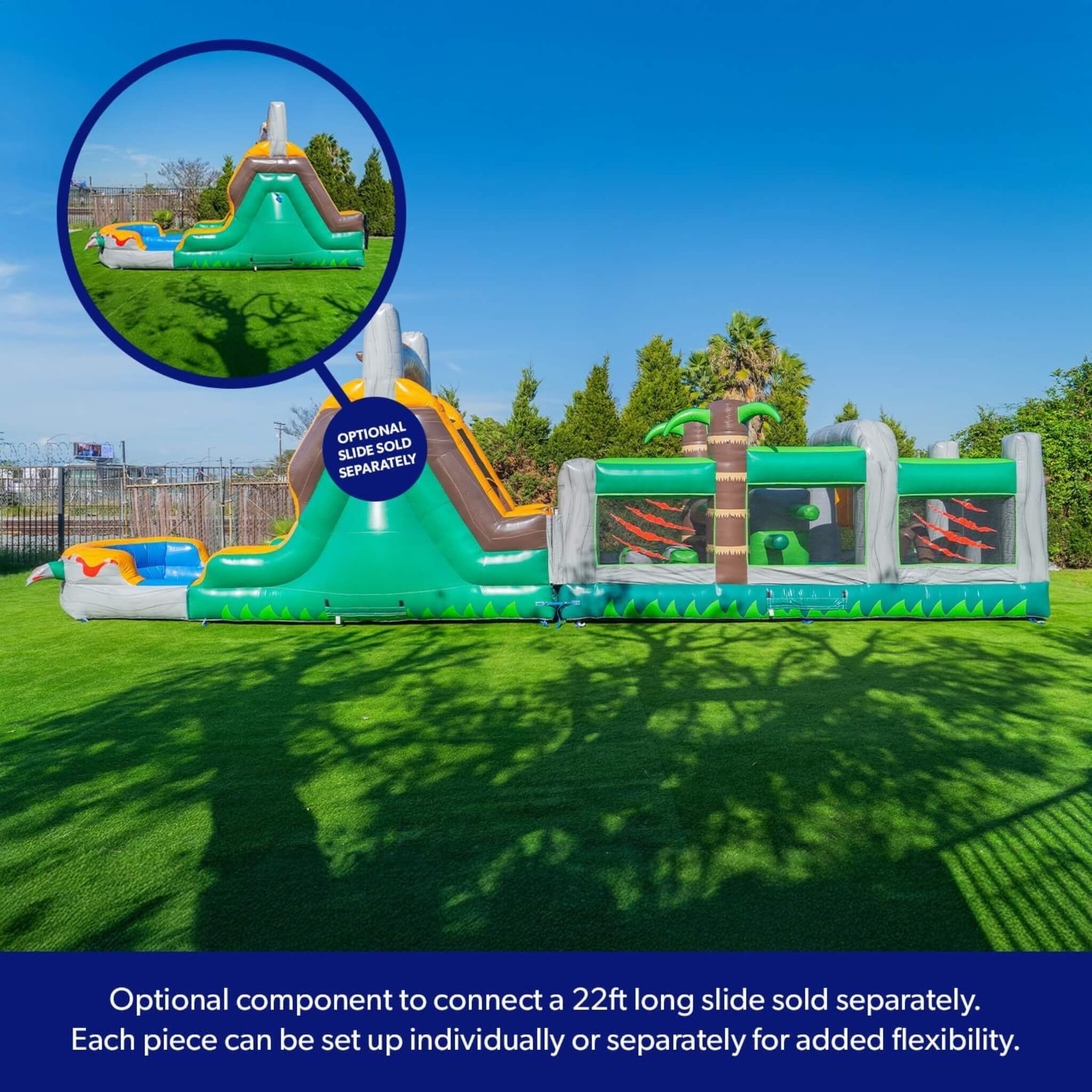 20FT Inflatable Dinosaur Obstacle Course With Blower (SAK90817) – SAKSBY WHOLESALE, view 9