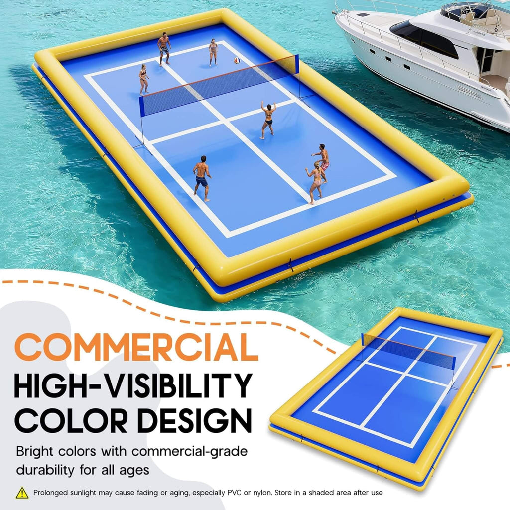 [26X46FT] Inflatable Commercial Floating Pickleball And Volleyball Court With Net (SAK39071) – SAKSBY WHOLESALE, view 5