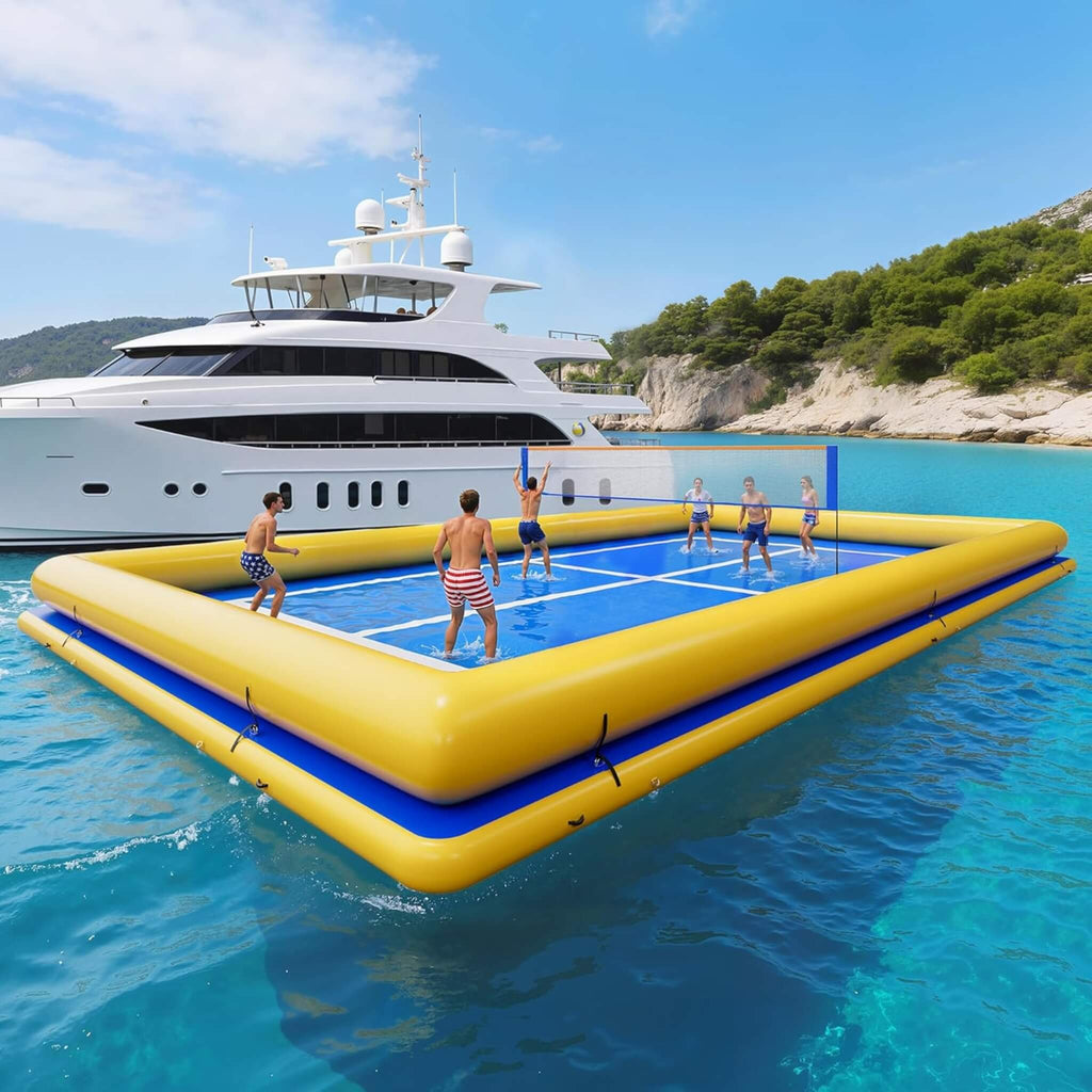 [26X46FT] Inflatable Commercial Floating Pickleball And Volleyball Court With Net (SAK39071) – SAKSBY WHOLESALE