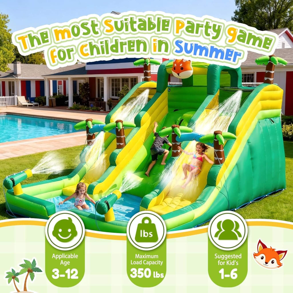 Inflatable Water Slide Park With Pool And Climbing Wall (SAK90736) – SAKSBY WHOLESALE, view 4