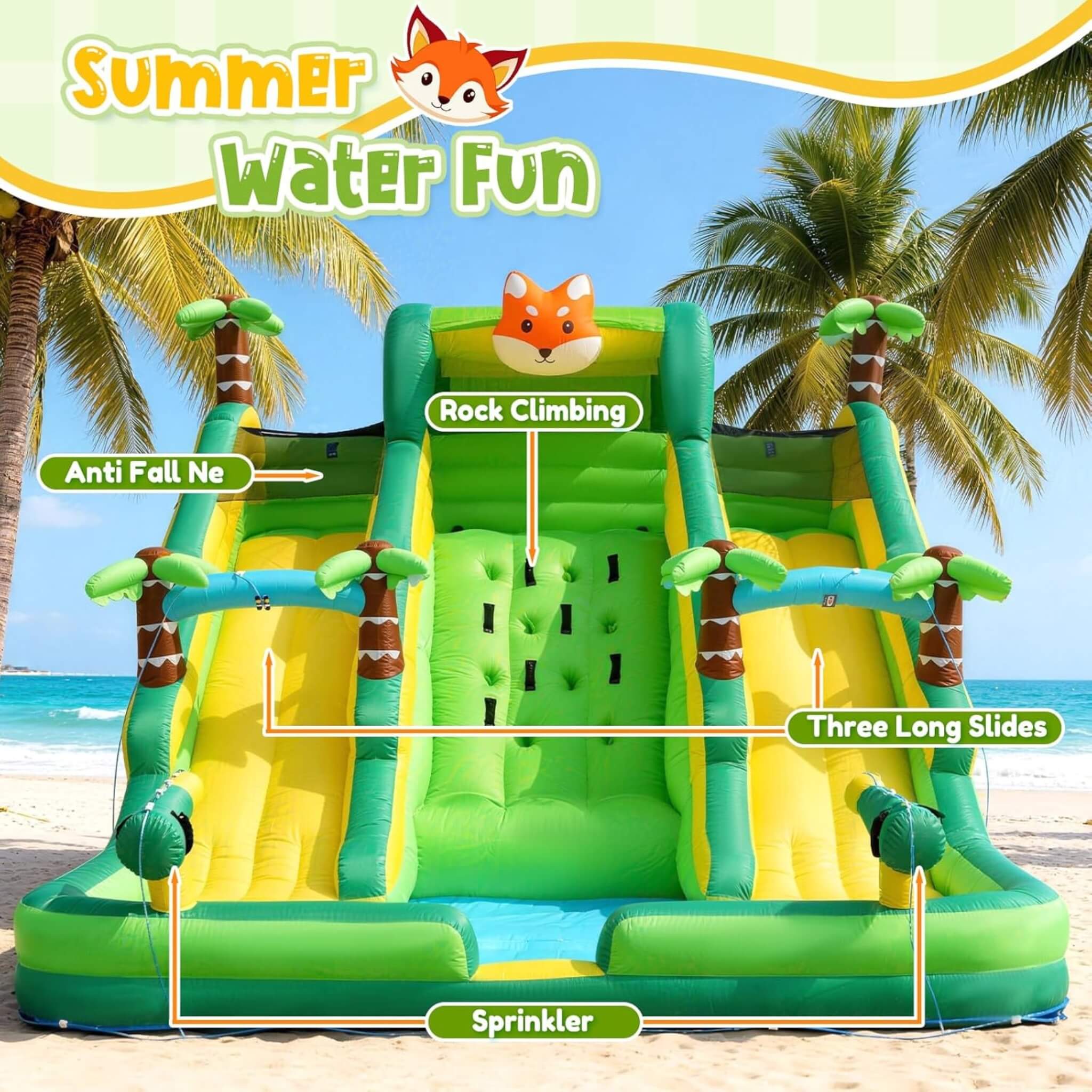 Inflatable Water Slide Park With Pool And Climbing Wall (SAK90736) – SAKSBY WHOLESALE, view 5