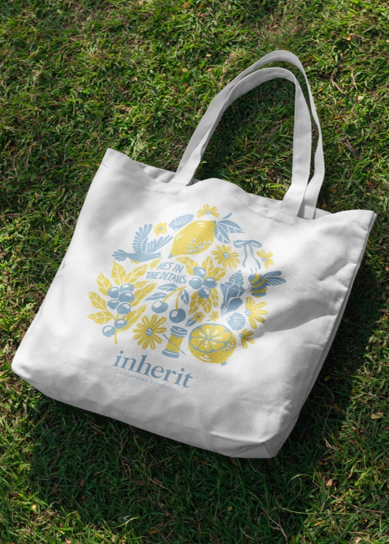 Inherit Co. Inherit Christian Renew Market Tote Bag — lifestyle context