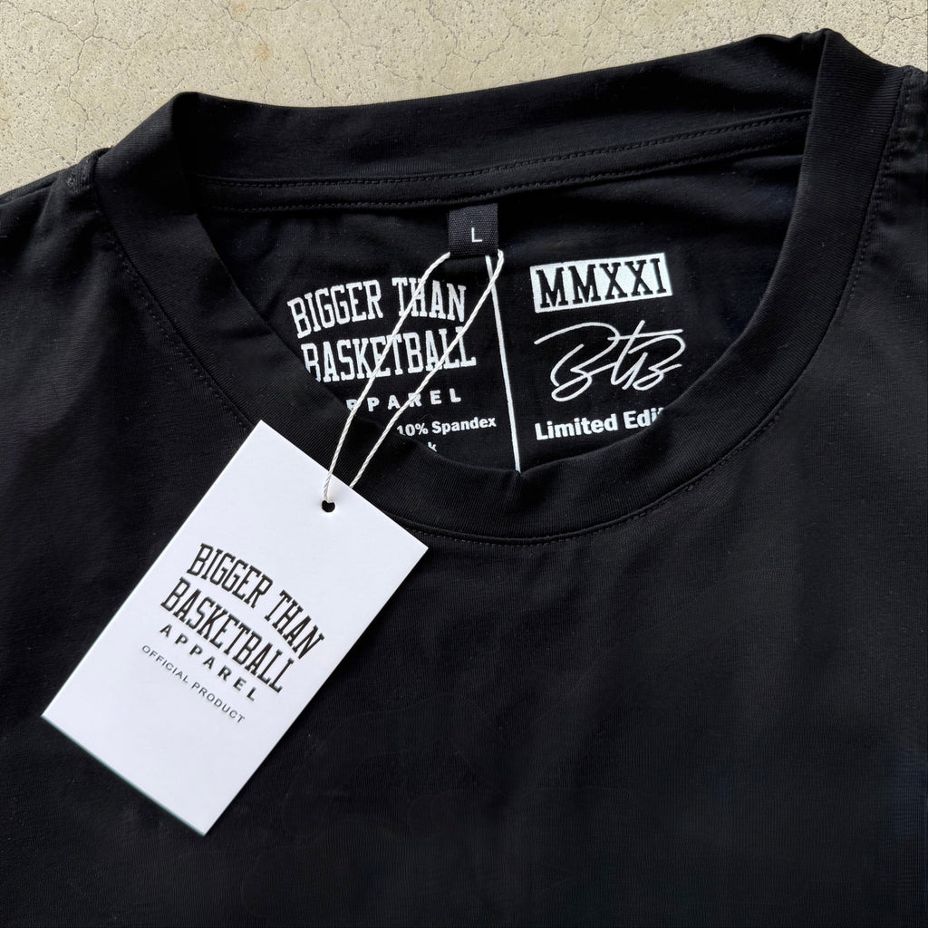 Bigger Than Basketball Basketball is Life - T-Shirt - Black — detail shot 6