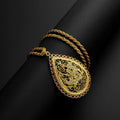 Mariam's Collection Intellectual And Elegant Ethnic Style Golden Pendant(MAC231)(WITH GIFT BOX) — main product shot