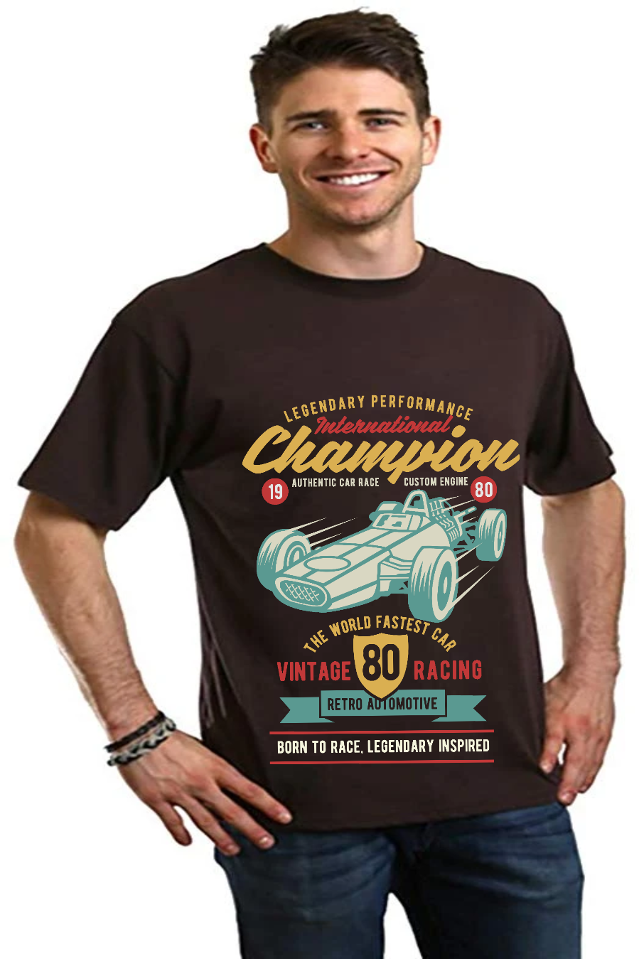 Spun Bamboo International Champion Men's Bamboo Viscose/Organic Cotton Short Sleeve Graphic T-Shirt — lifestyle context