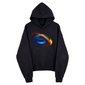 Internet Streetwear Cropped Black Hoodie 400GSM Y2K Graphic Unisex Cotton