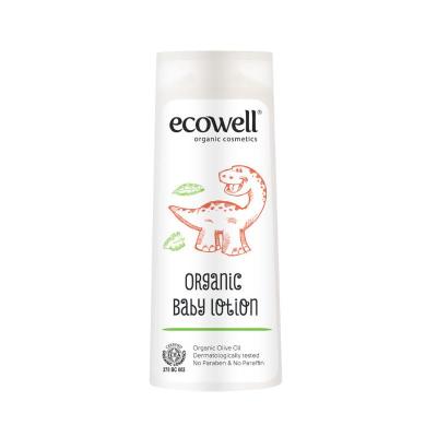 Ecowell Organic Baby Body Lotion - Natural Moisturizer for Sensitive Skin, Chemical-Free, 10.14 fl oz